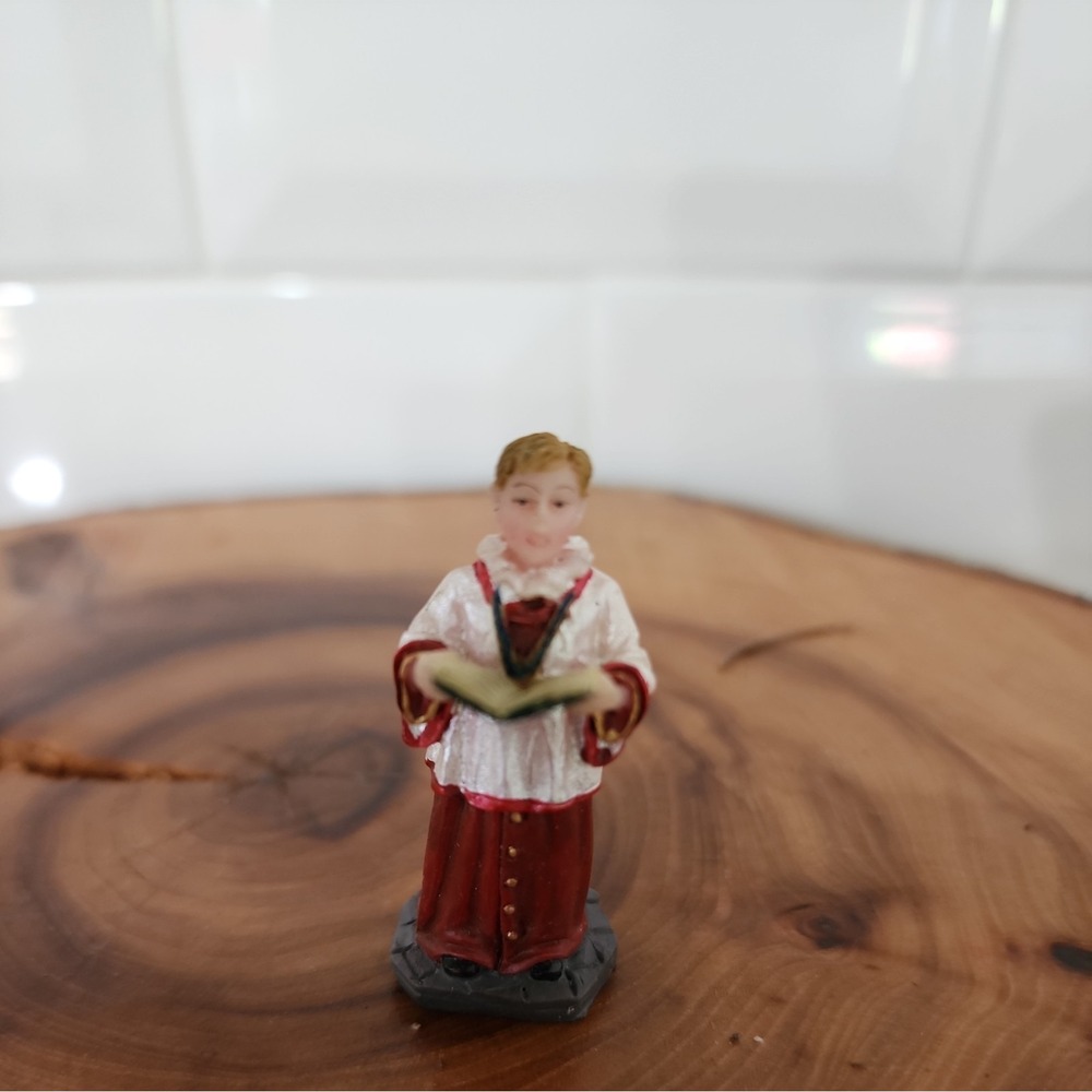Lemax Christmas Church‎ Choir Man Mens Carolers Leader Singer Boy Figurine 2005